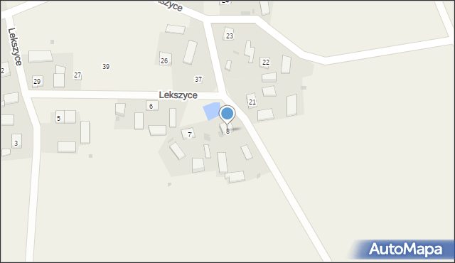 Lekszyce, Lekszyce, 8, mapa Lekszyce