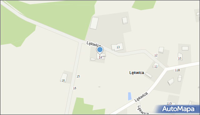 Lękwica, Lękwica, 14, mapa Lękwica