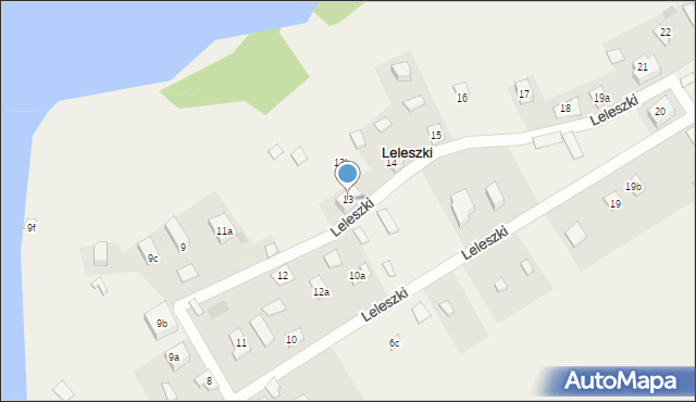 Leleszki, Leleszki, 13, mapa Leleszki