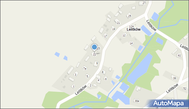 Lelitków, Lelitków, 11, mapa Lelitków