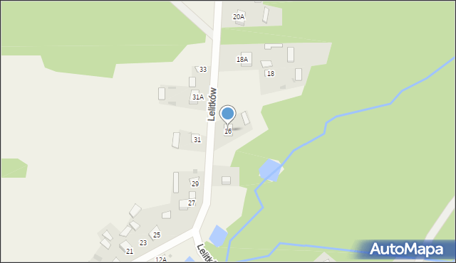 Lelitków, Lelitków, 16, mapa Lelitków