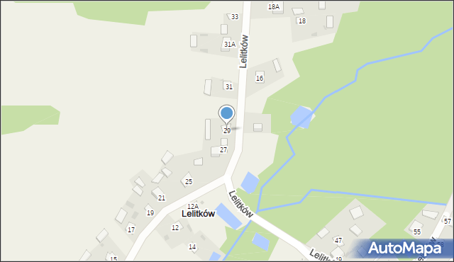 Lelitków, Lelitków, 29, mapa Lelitków