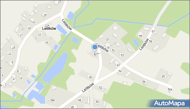 Lelitków, Lelitków, 41, mapa Lelitków