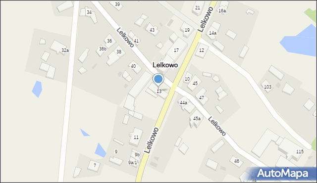 Lelkowo, Lelkowo, 13, mapa Lelkowo