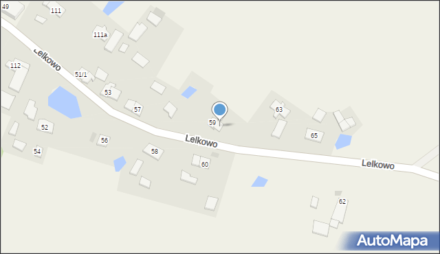 Lelkowo, Lelkowo, 61, mapa Lelkowo