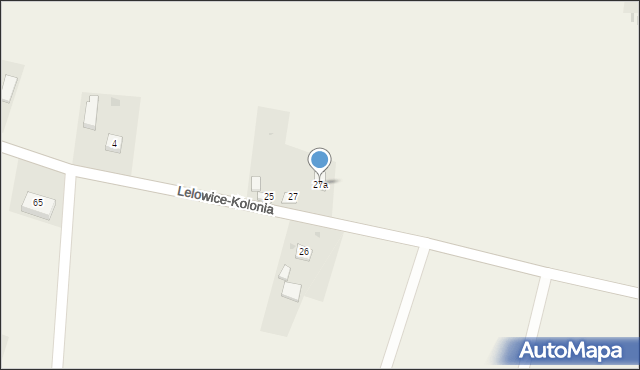 Lelowice-Kolonia, Lelowice-Kolonia, 27a, mapa Lelowice-Kolonia