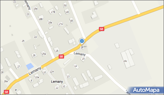 Lemany, Lemany, 17, mapa Lemany