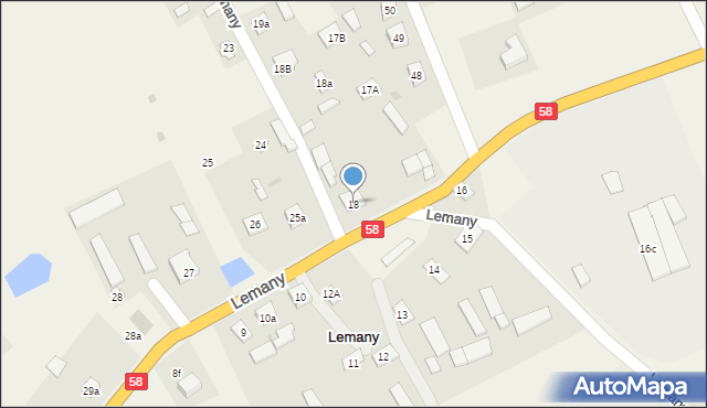 Lemany, Lemany, 18, mapa Lemany