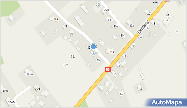 Lemany, Lemany, 31, mapa Lemany