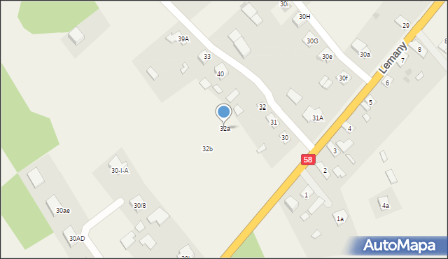 Lemany, Lemany, 32a, mapa Lemany