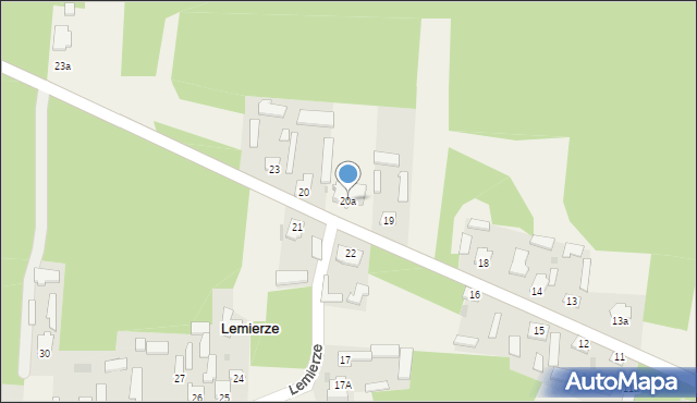 Lemierze, Lemierze, 20a, mapa Lemierze