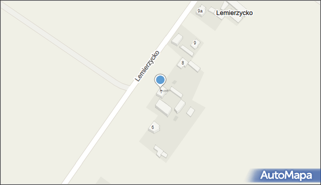 Lemierzycko, Lemierzycko, 7, mapa Lemierzycko