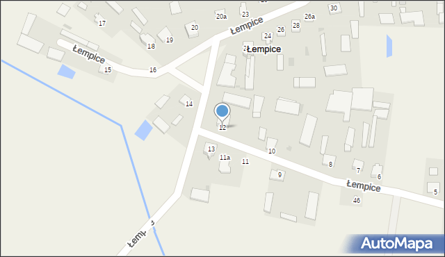 Łempice, Łempice, 12, mapa Łempice