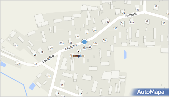 Łempice, Łempice, 26, mapa Łempice