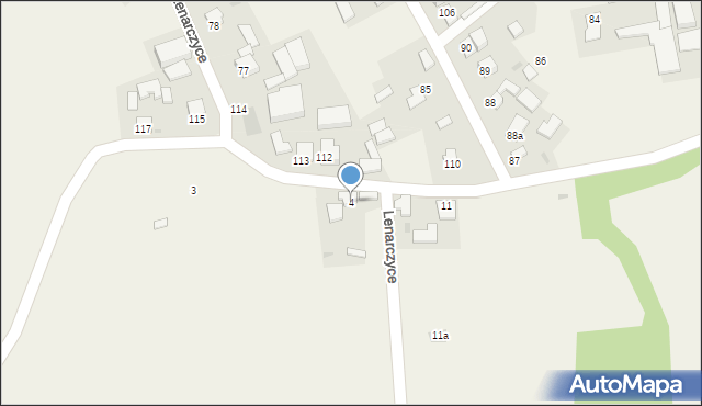 Lenarczyce, Lenarczyce, 4, mapa Lenarczyce