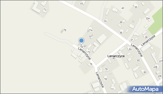 Lenarczyce, Lenarczyce, 74, mapa Lenarczyce