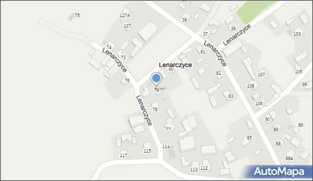 Lenarczyce, Lenarczyce, 79, mapa Lenarczyce