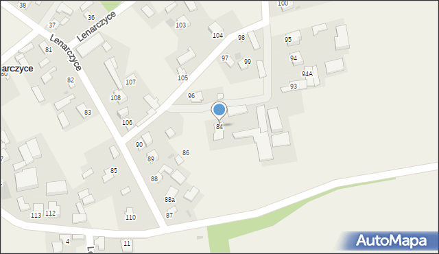 Lenarczyce, Lenarczyce, 84, mapa Lenarczyce
