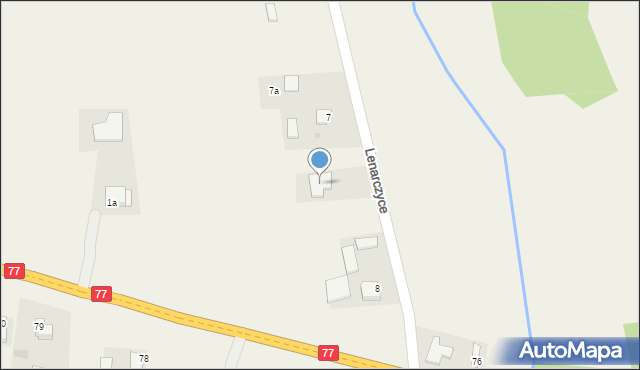 Lenarczyce, Lenarczyce, 8a, mapa Lenarczyce