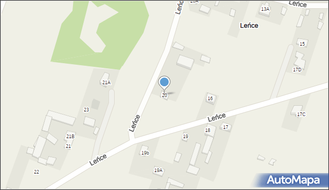 Leńce, Leńce, 20, mapa Leńce