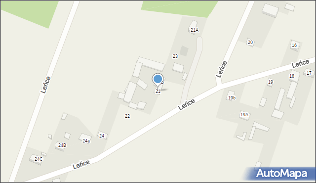 Leńce, Leńce, 21, mapa Leńce
