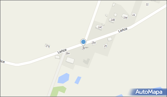Leńce, Leńce, 26, mapa Leńce