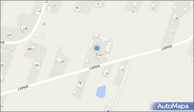 Leńce, Leńce, 7, mapa Leńce