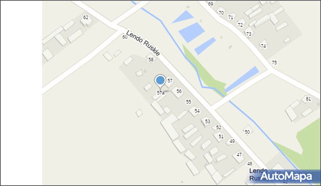 Lendo Ruskie, Lendo Ruskie, 57a, mapa Lendo Ruskie