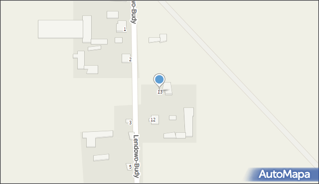 Lendowo-Budy, Lendowo-Budy, 13, mapa Lendowo-Budy