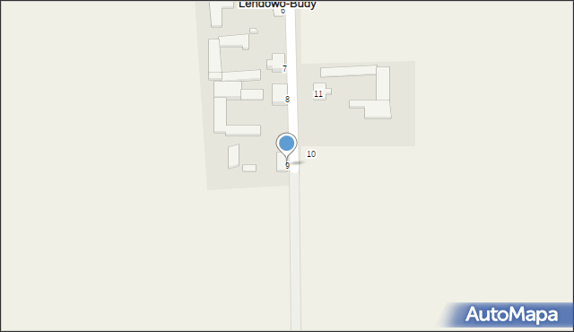 Lendowo-Budy, Lendowo-Budy, 9, mapa Lendowo-Budy