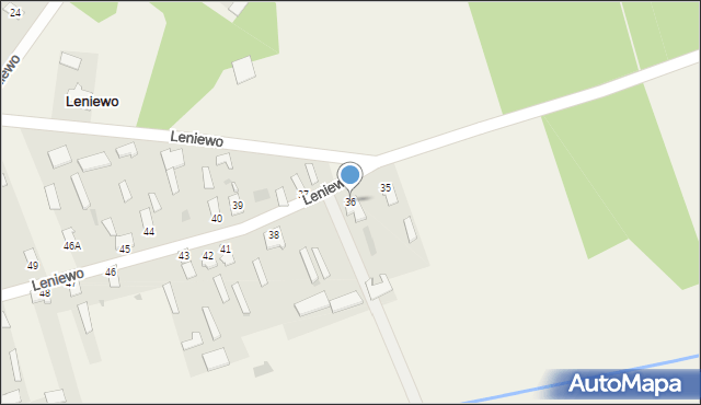 Leniewo, Leniewo, 36, mapa Leniewo