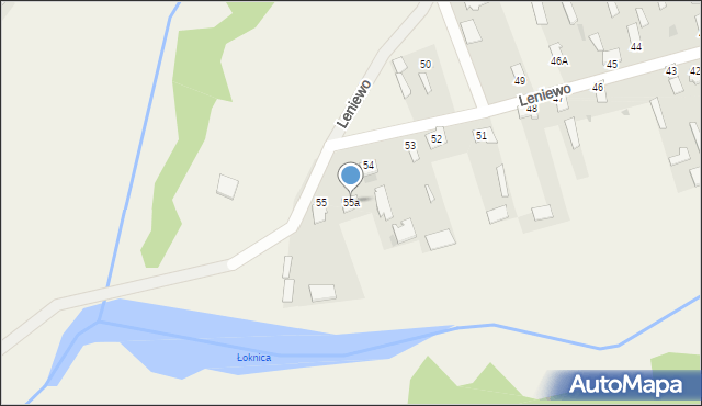 Leniewo, Leniewo, 55a, mapa Leniewo