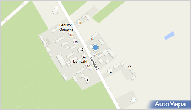 Leniszki, Leniszki, 22, mapa Leniszki