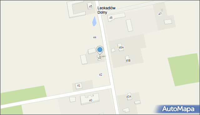 Leokadiów, Leokadiów, 43, mapa Leokadiów