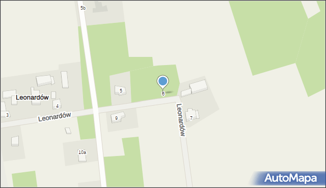 Leonardów, Leonardów, 6, mapa Leonardów