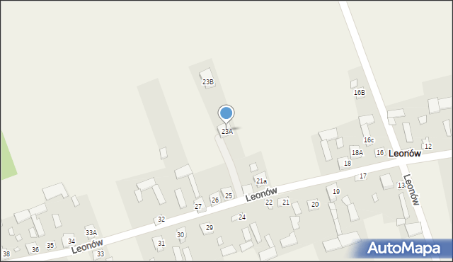 Leonów, Leonów, 23A, mapa Leonów