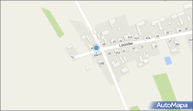 Leonów, Leonów, 50, mapa Leonów