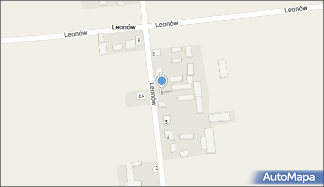 Leonów, Leonów, 6, mapa Leonów