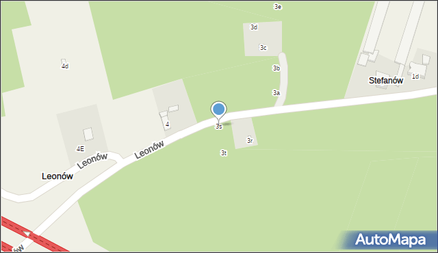 Leonów, Leonów, 3s, mapa Leonów