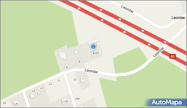 Leonów, Leonów, 6, mapa Leonów