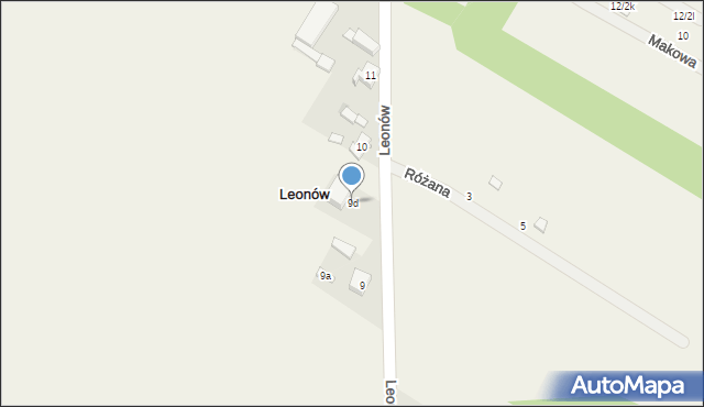 Leonów, Leonów, 9d, mapa Leonów