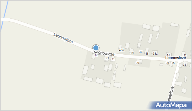 Leonowicze, Leonowicze, 44, mapa Leonowicze