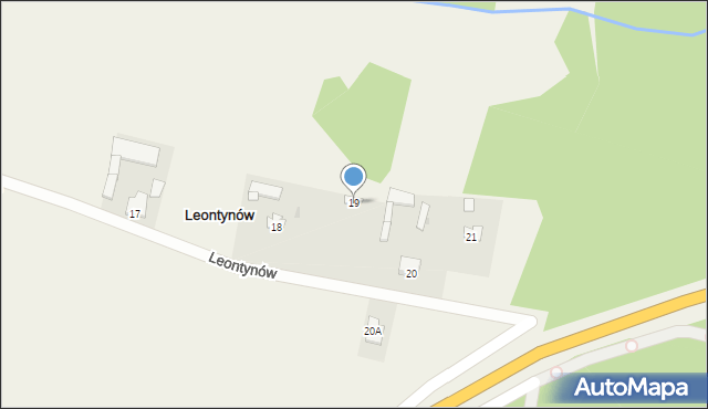 Leontynów, Leontynów, 19, mapa Leontynów