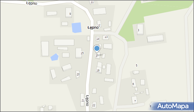 Łępno, Łępno, 17, mapa Łępno