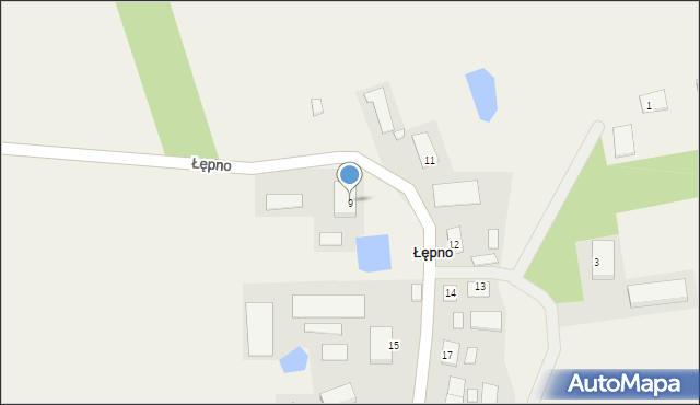 Łępno, Łępno, 9, mapa Łępno