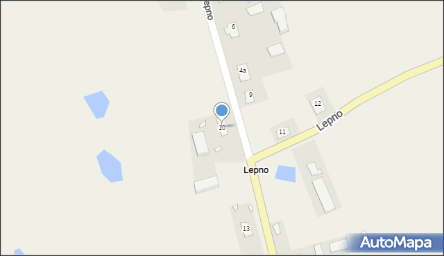 Lepno, Lepno, 10, mapa Lepno