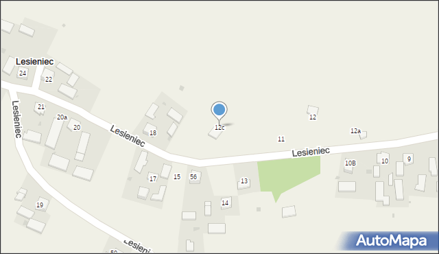 Lesieniec, Lesieniec, 12c, mapa Lesieniec
