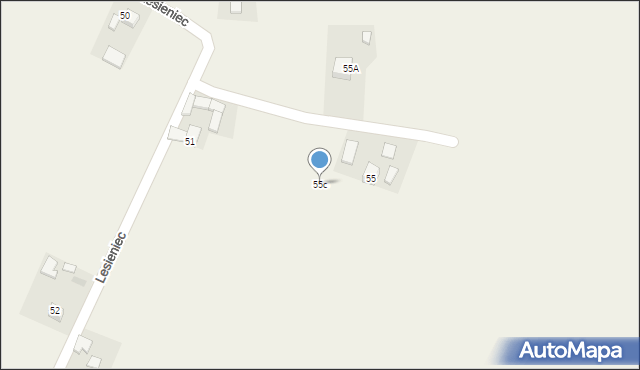Lesieniec, Lesieniec, 55c, mapa Lesieniec