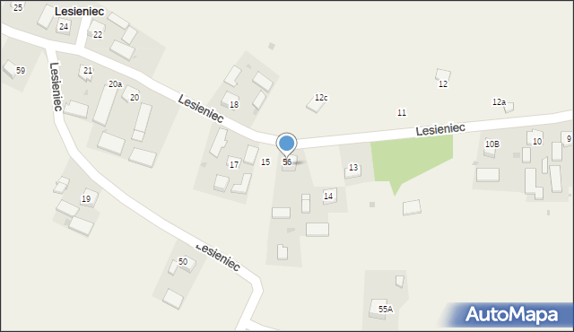 Lesieniec, Lesieniec, 56, mapa Lesieniec