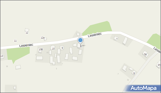 Lesieniec, Lesieniec, 8, mapa Lesieniec
